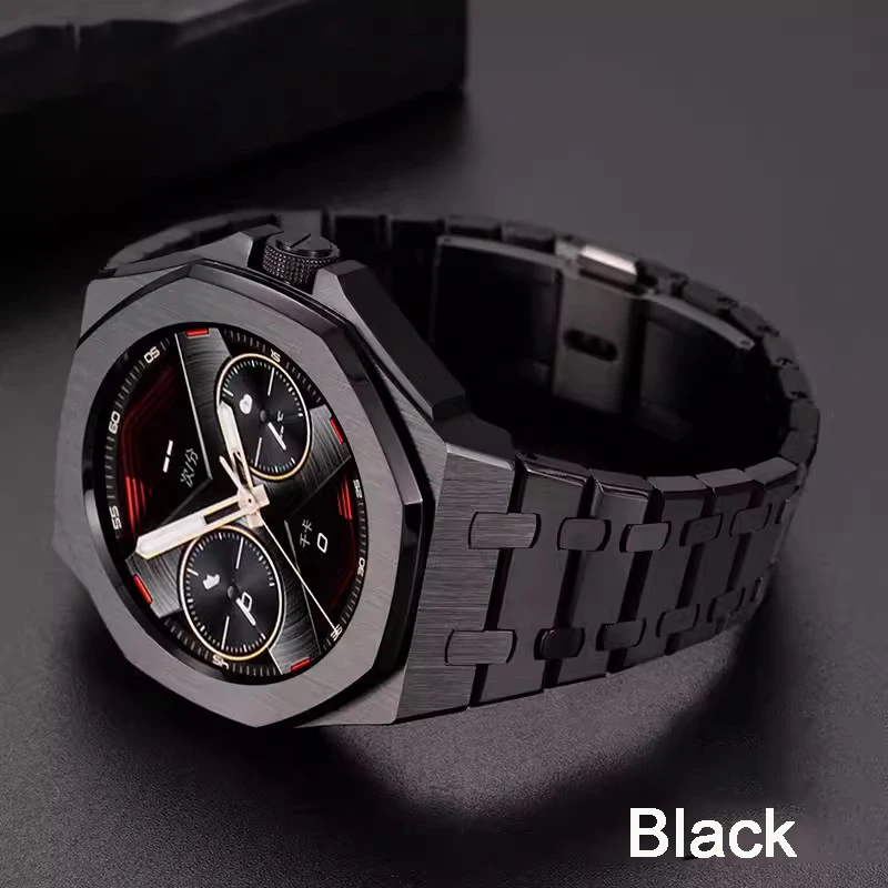 

Modification Strap Kit for HUAWEI GT Cyber Watch Case WatchBand Stainless Steel Bezel Wristband Replacement Silicome Bracelet