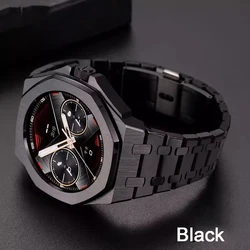 Modification Strap Kit for HUAWEI GT Cyber Watch Case WatchBand Stainless Steel Bezel Wristband Replacement Silicome Bracelet