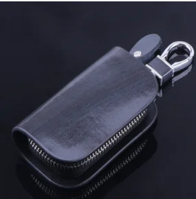 Black leather material glossy jewelry portable storage bag