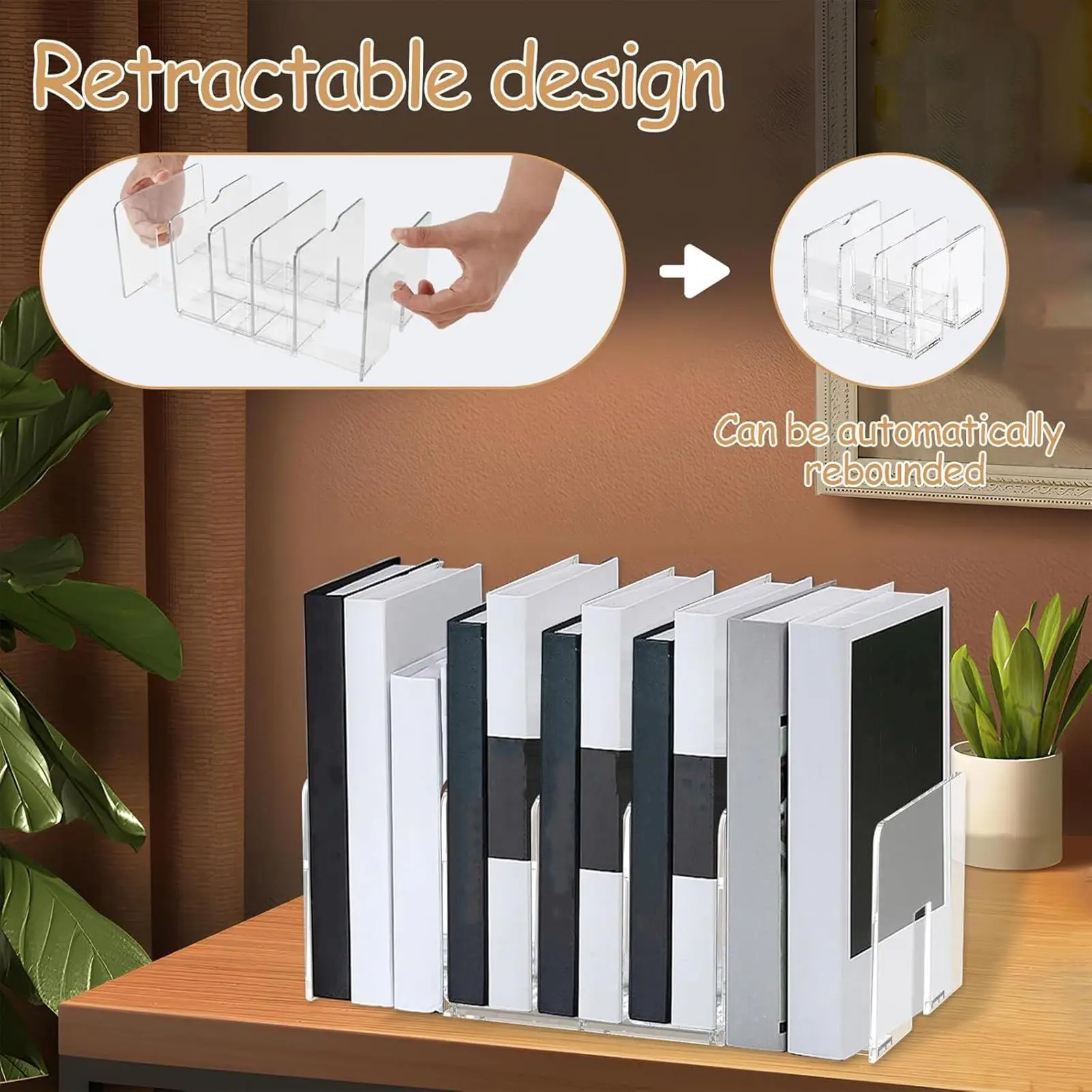 منظم ملفات سطح المكتب قابل للتوسيع منظم ملفات مكتب مكتب 2 قطعة 5 أقسام تنظيم رف وتخزين لورق الرسائل