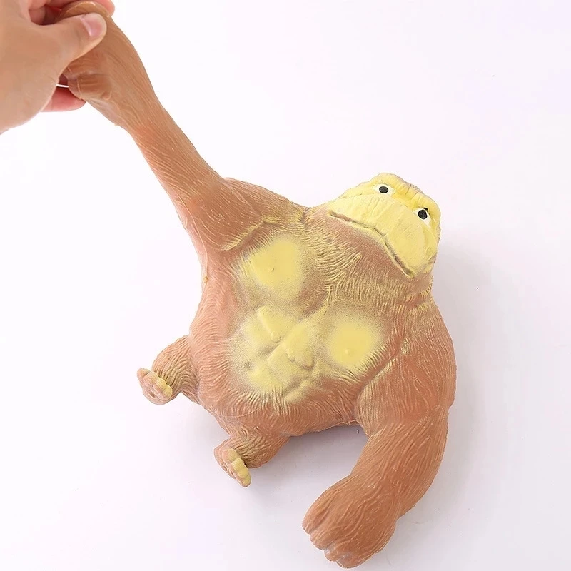 Big Giant Spongy Squishy Fidget Orangutan TT Influencer Elastic Monkey Antistress Toy for Adult and Children Soft Fun Gift Toy