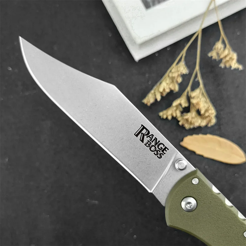 Pocket Range Boss Folding Knife 440c Blade Nylon Fiber Handle Outdoor Hunting Survival Knives Tactical Military EDC Utility Tool