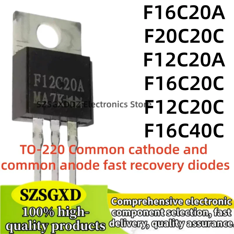 10-20piezas 100% nuevo quality F12C20A F16C20C TO220 F12C20C  F16C40C F20C20C F16C20A TO-220 IC Chip