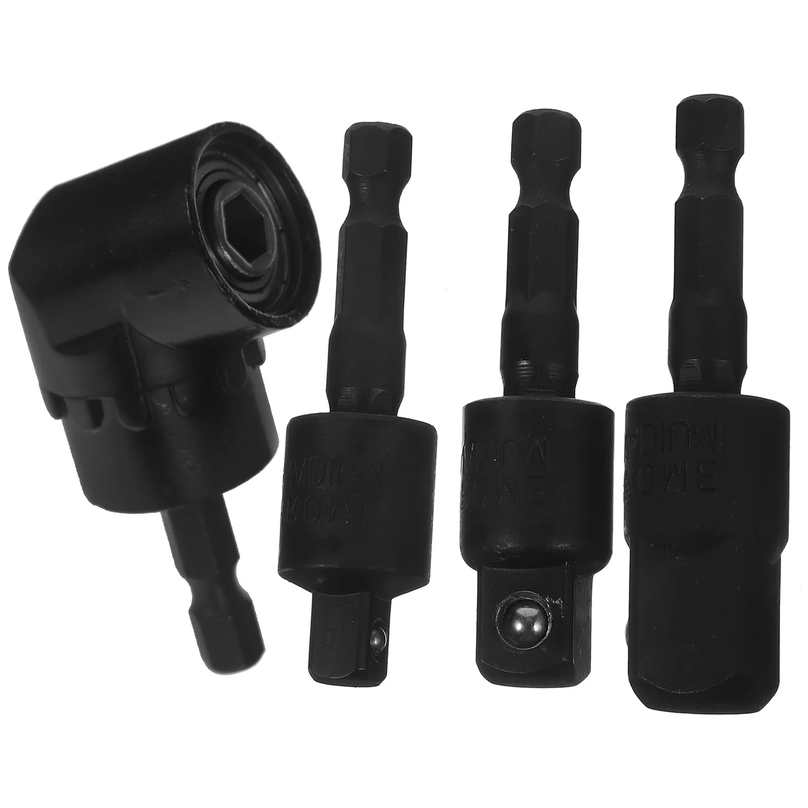 1Set Right Angle Drill Attachment Impact Driver Socket Adapter 105 Degree Steel Rotatable Bit Holder for Tight Spaces Drill