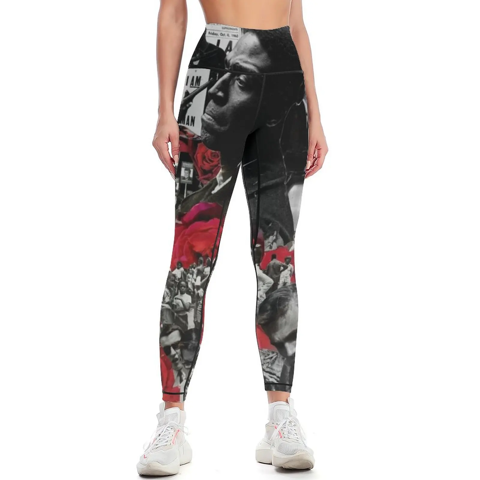 

The Rose's that unite us Leggings Jogger pants gym wear flared Sweatpants Womens Leggings