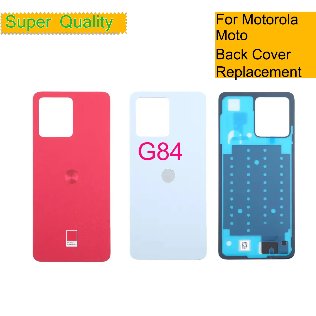 

10Pcs/Lot For Motorola Moto G84 Battery Cover Housing Back Rear Case Door Chassis Shell Replacement