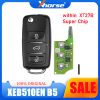 1PCS XHORSE XEB510EN B5 Universal Super Remote within XT27B Super Chip English Version used with VVDI2 VVDI Key Tool