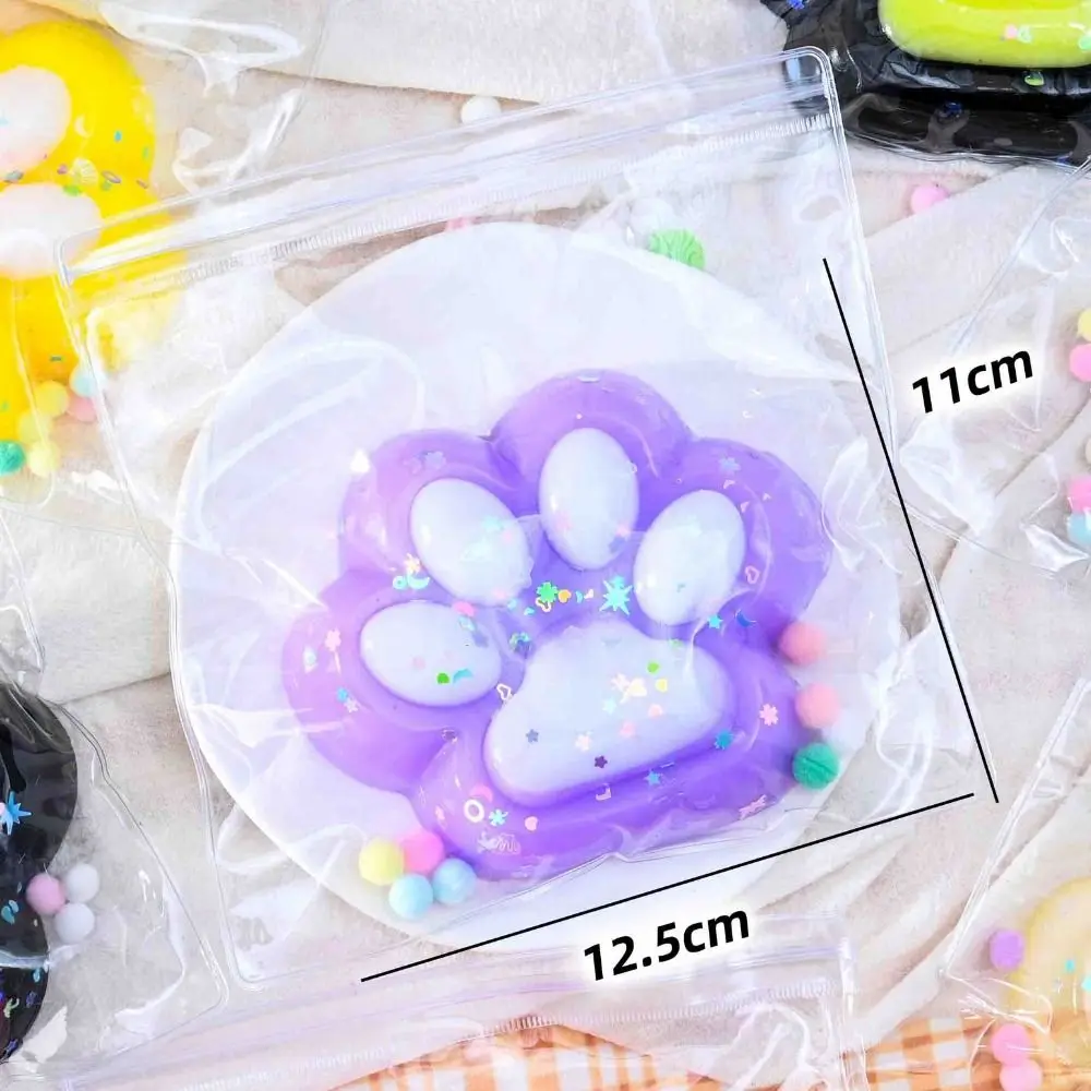 ตลกขนาดใหญ่ Cat Paw Squeeze ของเล่น Flocking ตุ๊กตา Cat Paws การ์ตูน Fidget ของเล่น 3D 12.5 ซม. Cat Paw Pinch ของเล่น Jokes