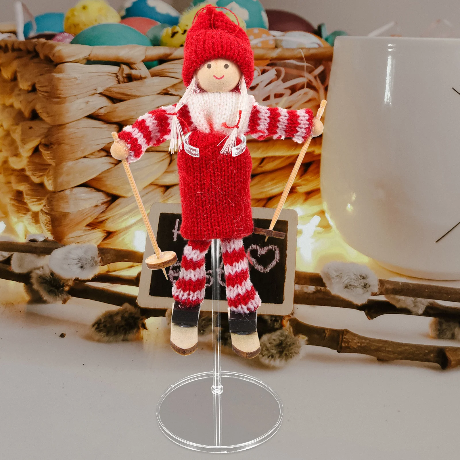 

8pcs Display Stand: Adjustable Plastic Bases For 11-13 Inch Miniatures Figurines, Stable Holder Supports, Action Figure