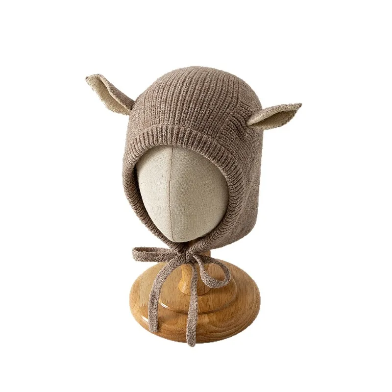 لطيف الكرتون الطفل بالاكلافا قبعة الحلو الحيوان الأذن رفرف قبعة مع حماية الرقبة الدافئة يندبروف الخريف الشتاء مجموعة ل 1-4 سنوات