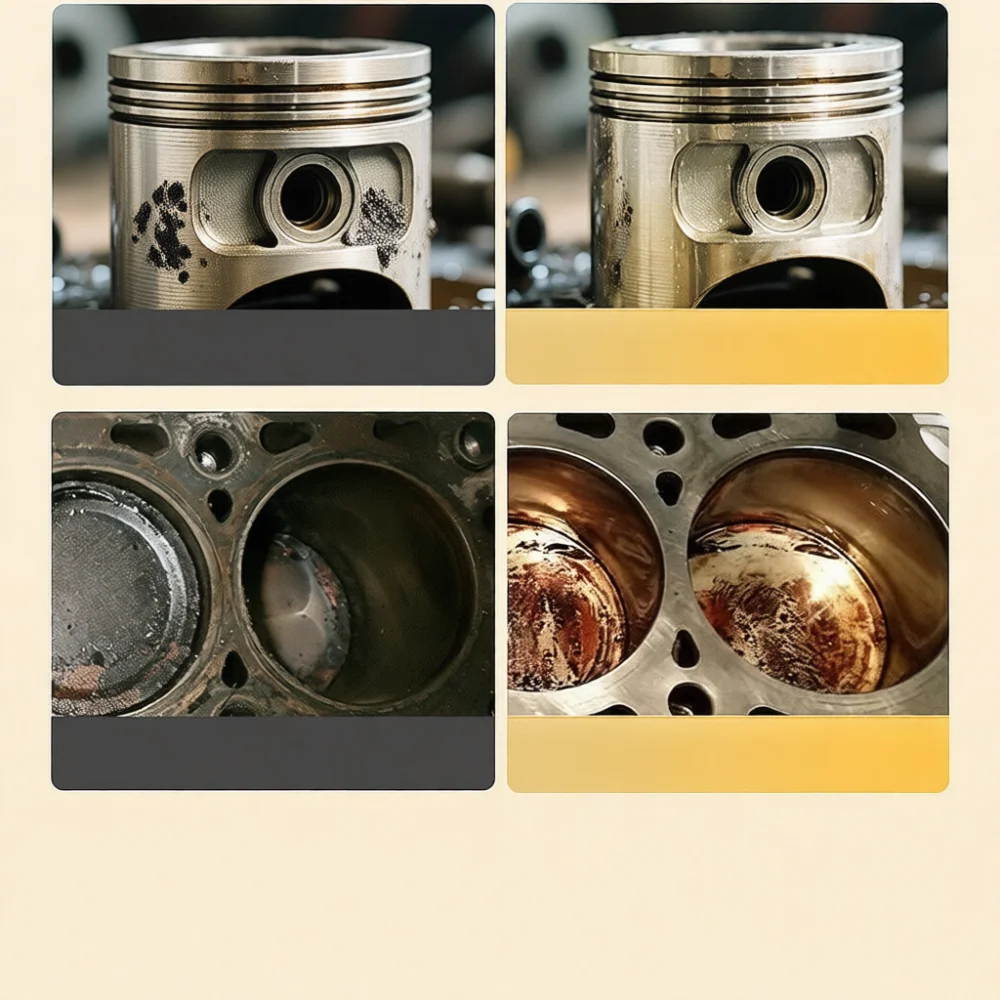 Automotive Engine Oil System Cleaner Piston Ring Release Agent Carbon Remover Anti Wear Treatment Repair Fluid Solution