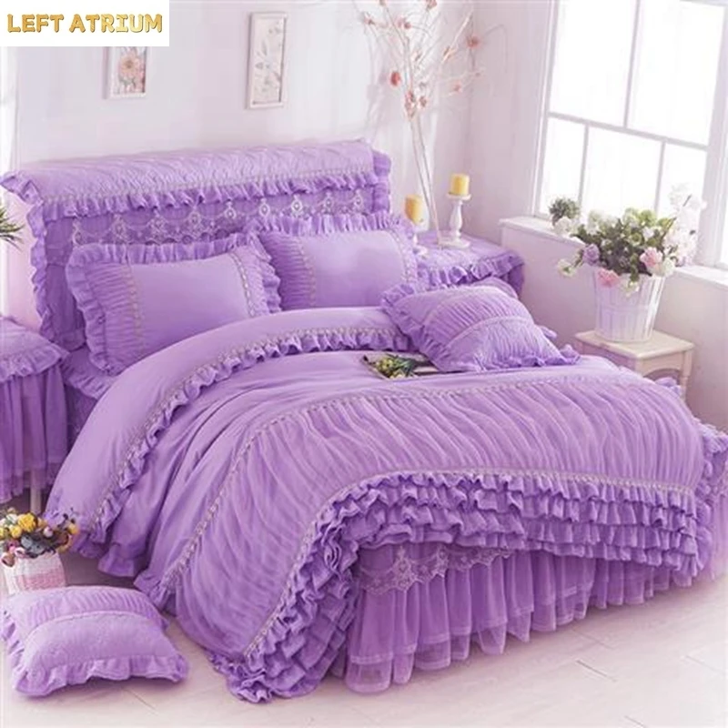 1 Funda de Edredón de Encaje + 2 Fundas de Almohada, Diseño Moderno, Suave y Cómodo, Tamaño King/Queen, Juego de Ropa de Cama de Lujo