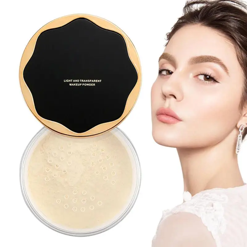Polvere di finitura pressata opaca polvere fissante leggera per il controllo dell'olio per tutti i toni della pelle copre linee sottili e imperfezioni rende