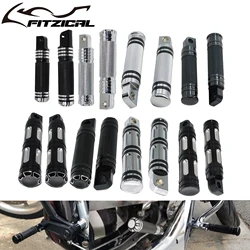 2xMotorcycle CNC Aluminum Foot Pegs Footrest Male Mount Pedal For Harley Sportster 883 Iron Touring Dyna Fat Bob Softail Fat Boy