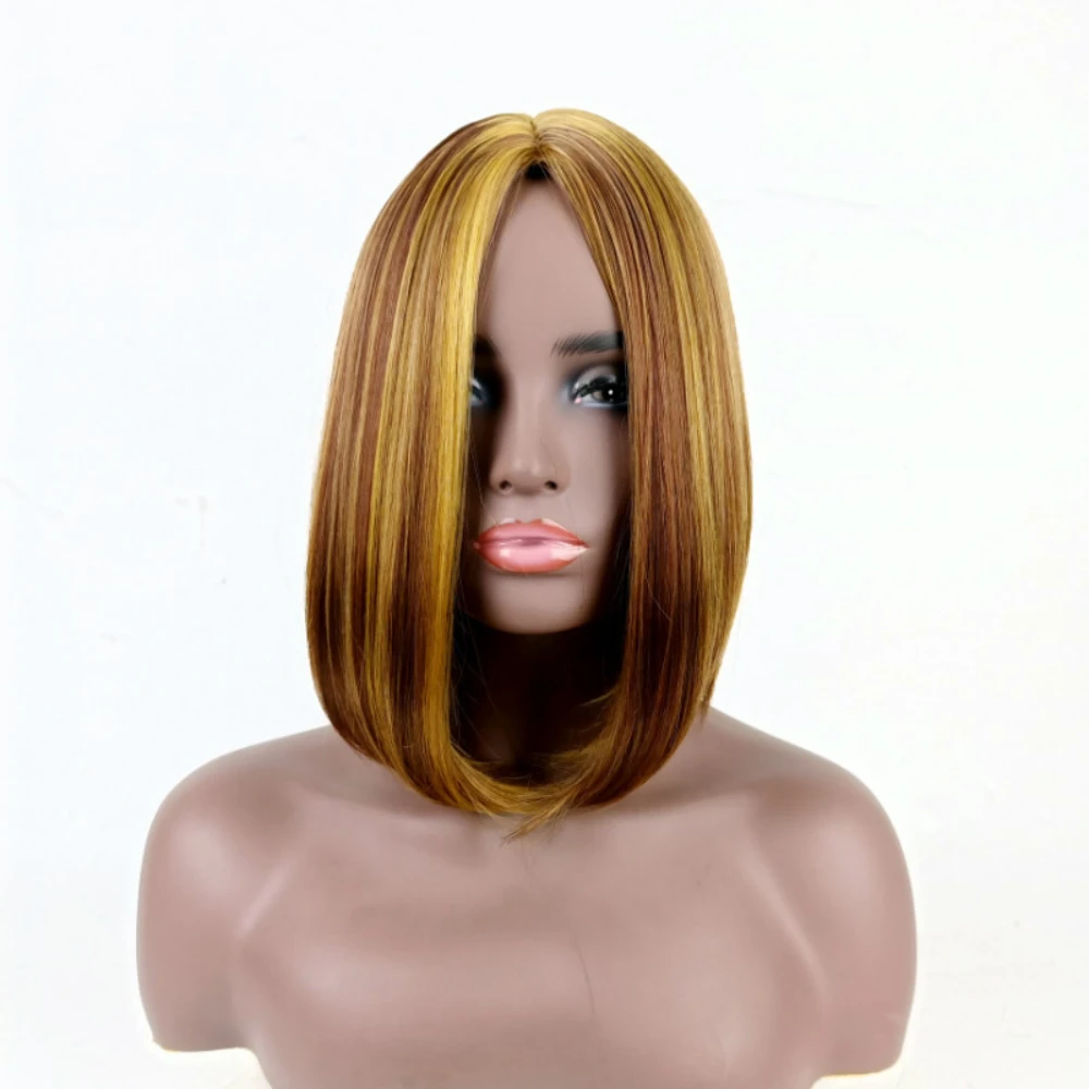 Highlight Wig Human Hair Bob Wig Straight Lace Front Wig Remy Brazilian Short Bob Human Hair Wigs For Women Human Hair