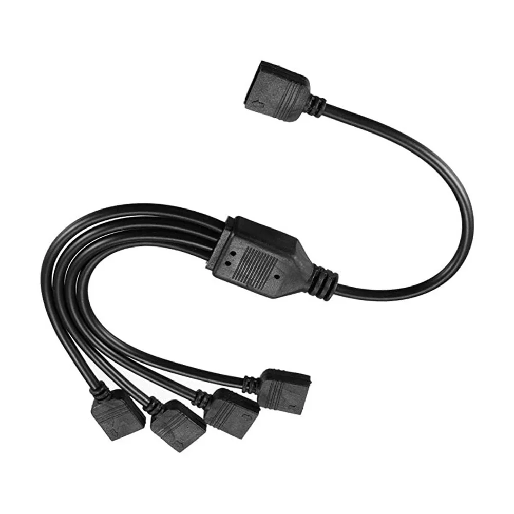 

RGB Splitter Cable 5V for MSI ASUS ASRock LED Computer Motherboard Extension Cord with Plug-in Function Accessories