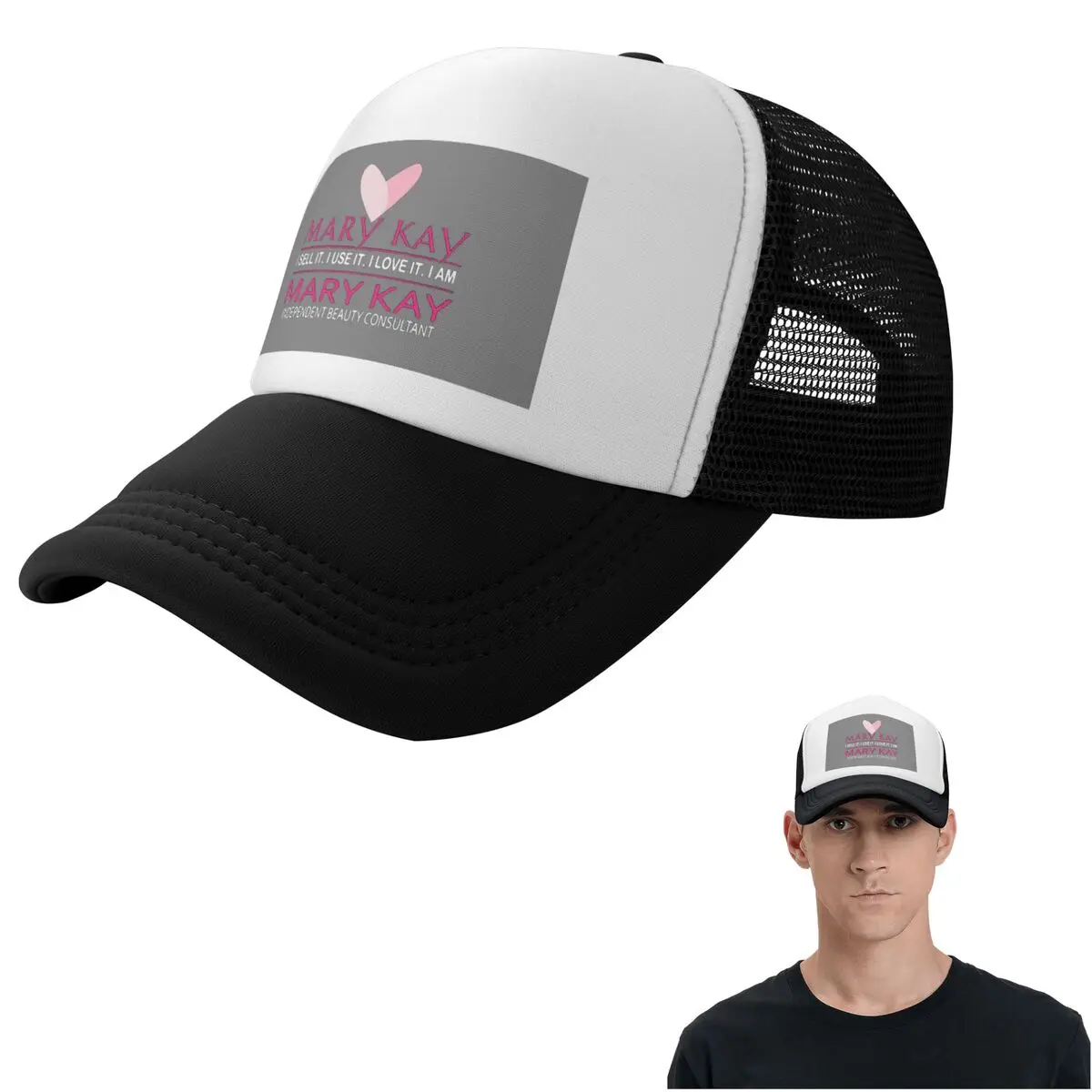 Top Mary Kay I Sell It I Use It I Love It I Am Mary Kay Designer Cap Casual Mesh Baseball Caps Adjustable Hat Hip Hop Summer