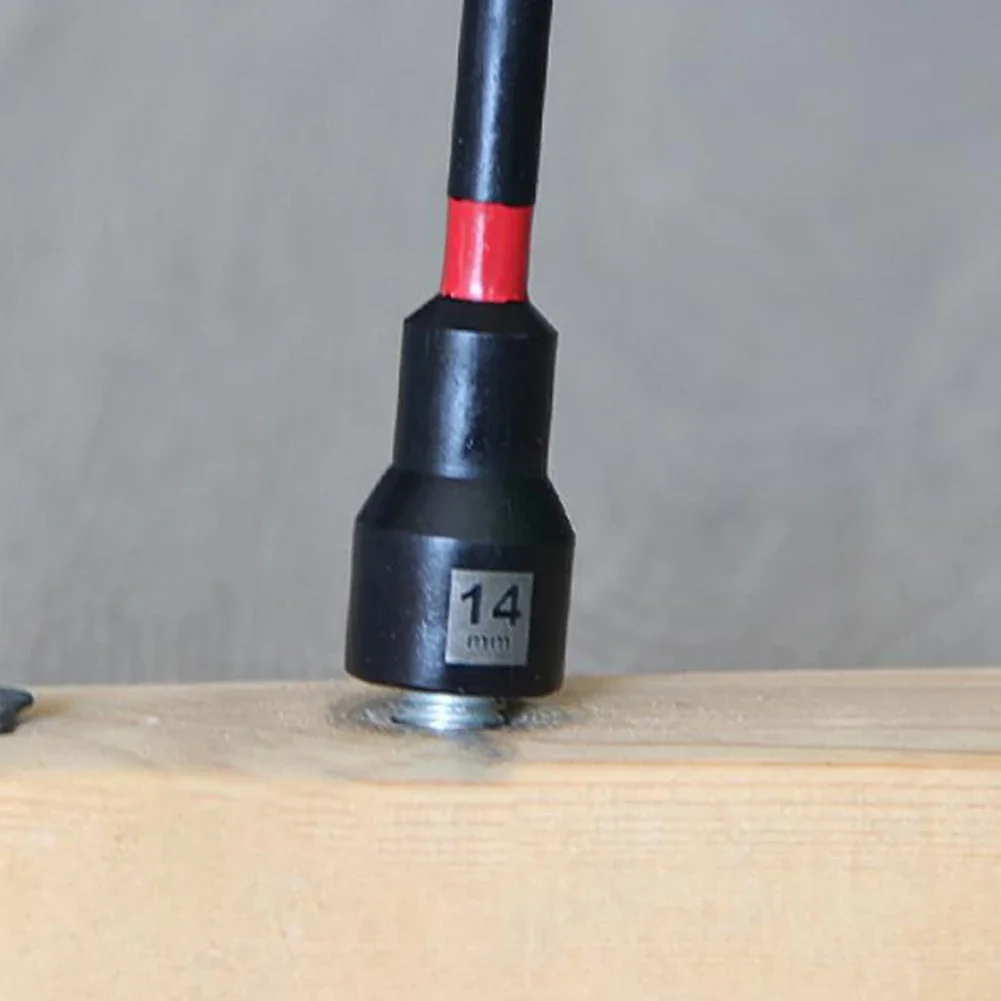 

5PCS 6-Inch Magnetic Long Nut Driver For Impact Drill Hex Socket Adapter 8mm-14mm Hand Tool Accessories High Quality
