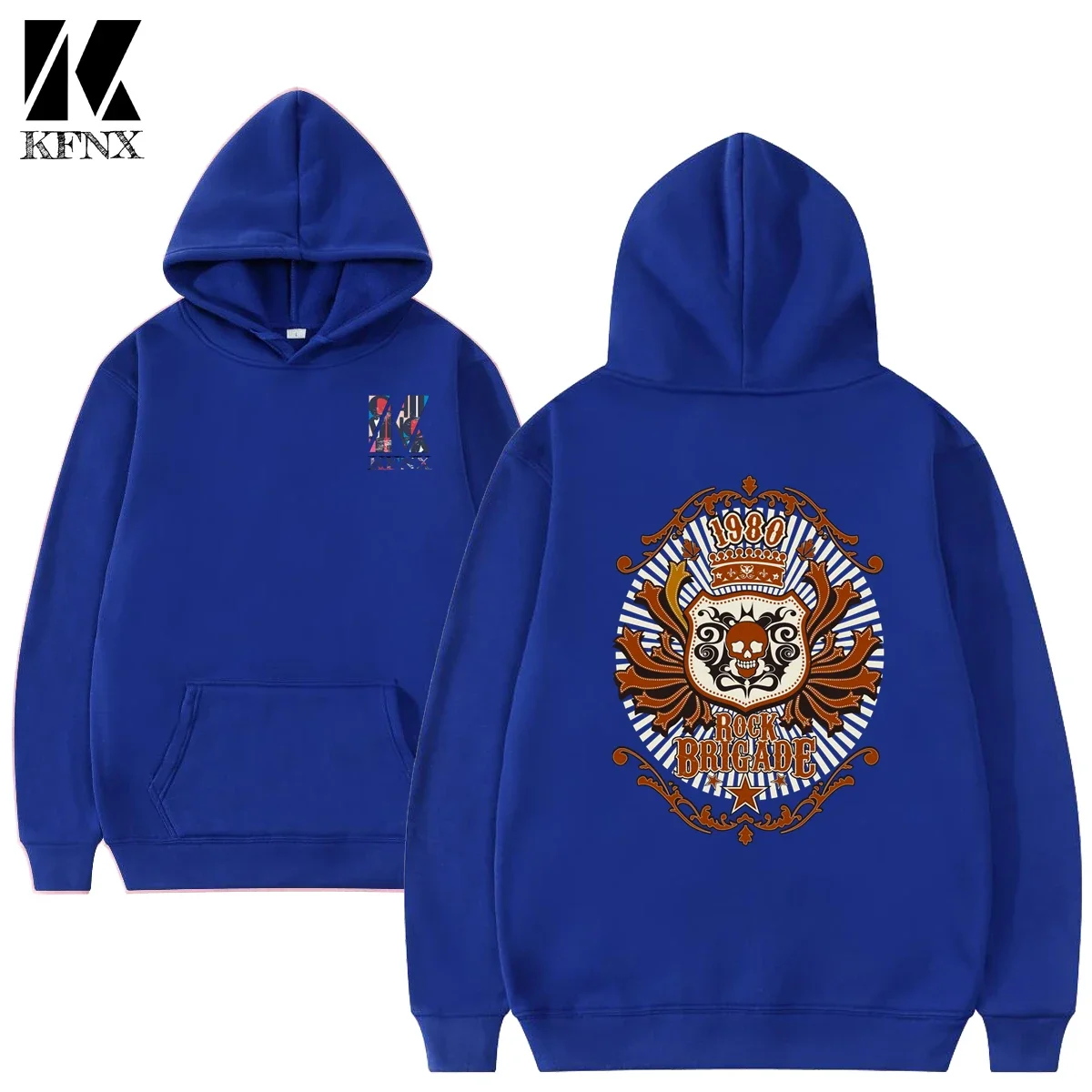 

Men sports hoodie fashion letter print pattern sweatshirt loose casual Harajuku hooded pullover sportswear KFXN new autumn style