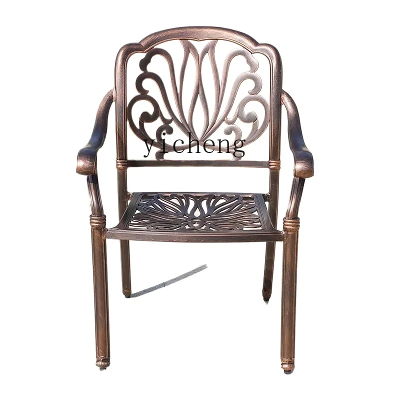 

XL Cast Aluminum Garden Chair Outdoor Chair Leisure Home Chair Villa Balcony