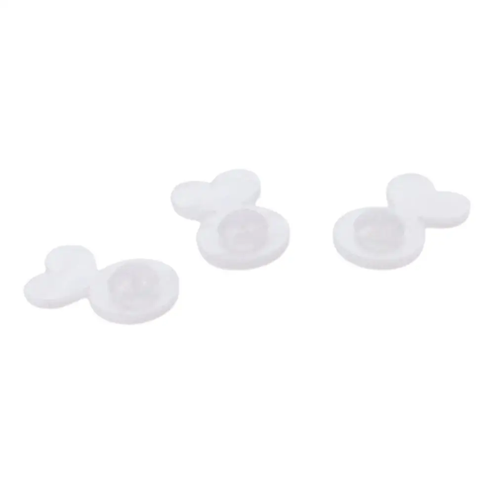 ظهر رافع القرط المطاطي ، دعامات دعم القرط الأبيض الأكريليكي ، ظهر آمن للأذنين المتدلية