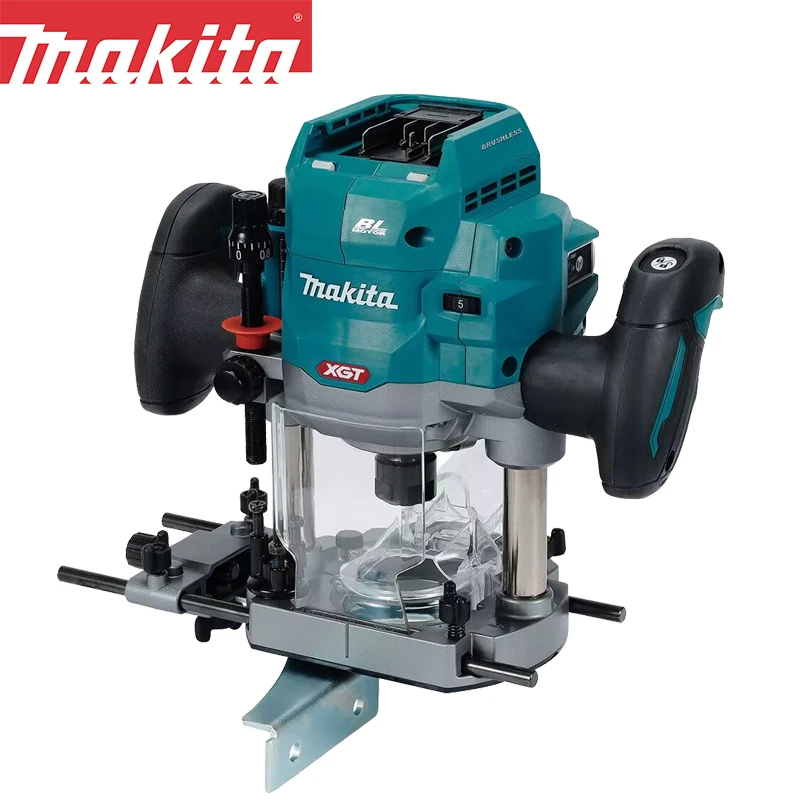 Makita RP001G Wood Router 40V Max Cordless 1/2in Rechargeable Polishing Machine High Power Carpentry Specific Trimming Machine