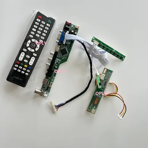 TV Controller board kit  for LTN154AT07 LTN154AT07-002 15.4" 1280X800 LCD panel AV screen  VGA USB HDMI-compatible RF DIY