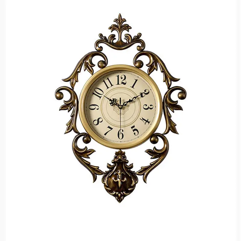 Upgrade Fashion Wall Clock Gold Unique Elegant Design Metal Digital Wall Clock Bedroom Nordic Relojes De Pared Home Decor Items