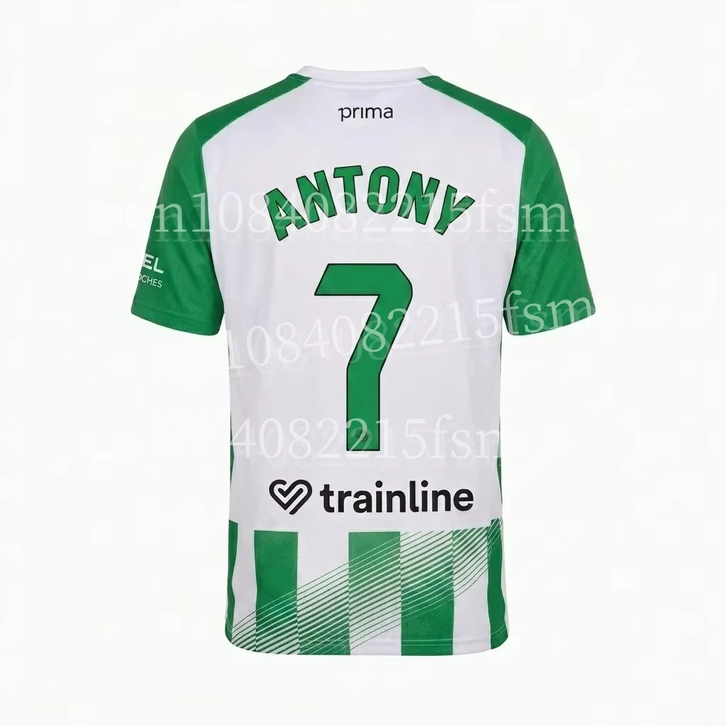 Fußballtrikot Betis Saison 26-27, Antony # 7 Jersey T-Shirt, Herren Sommer-Trainings-Shirt, atmungsaktiv, schnelltrocknend – Detail 2