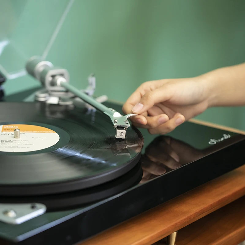 X60 high-end MDF piano paint texture metal iron plate pickup turntable vinyl phonograph with bluetooth