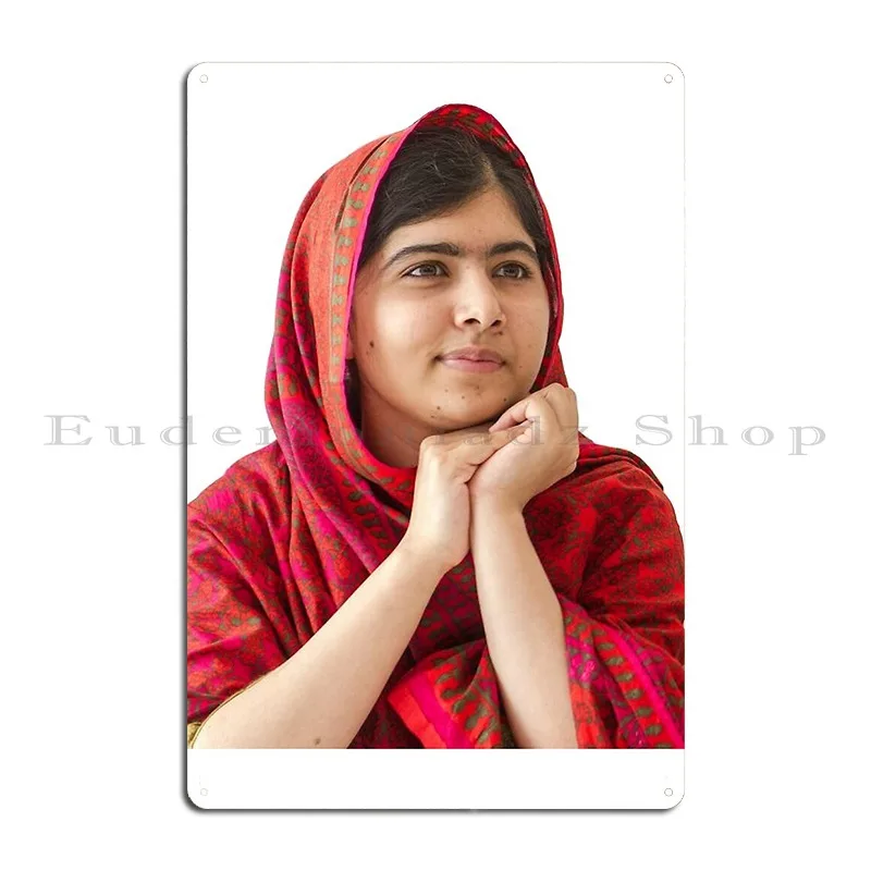 Malala Yousafzai Metal Sign Party Vintage Kitchen Character Designing Tin Sign Poster