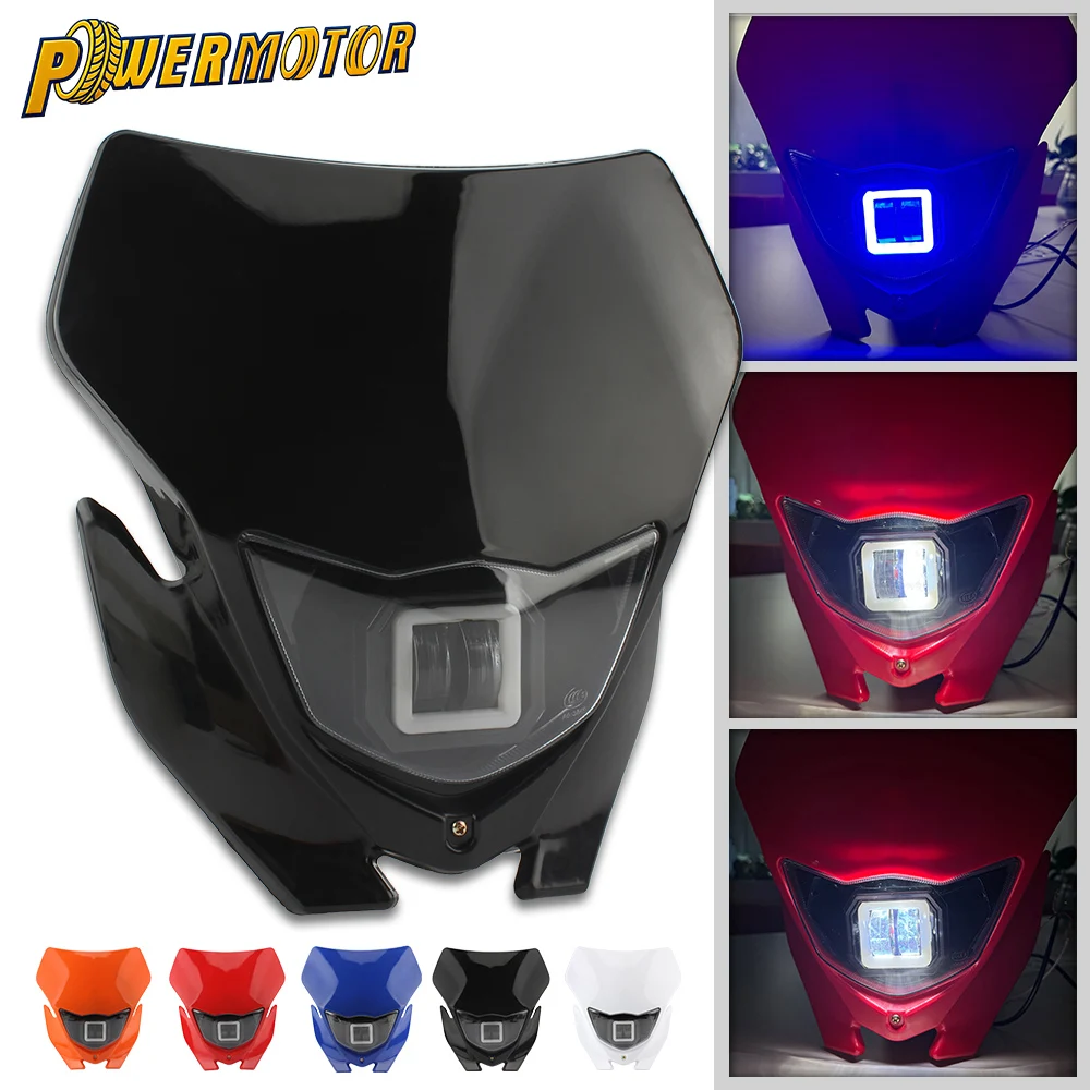 

For Honda CR CRF XR CRF230 CRF250 250R 250X RX 450R 450X Motocross Headlight LED Head Light Motocross Headlamp Accessories