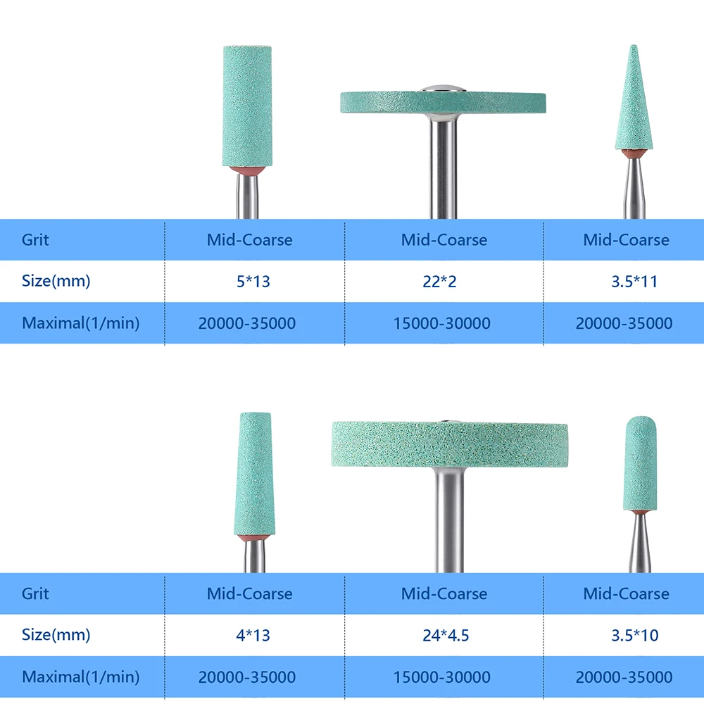 HP2.35mm 1 Stück Azdent Dental Labor Keramik-Diamantschleifer für Zirkonoxid-Porzellan – Dentalpolierer für die Zahnmedizin – Detail 5
