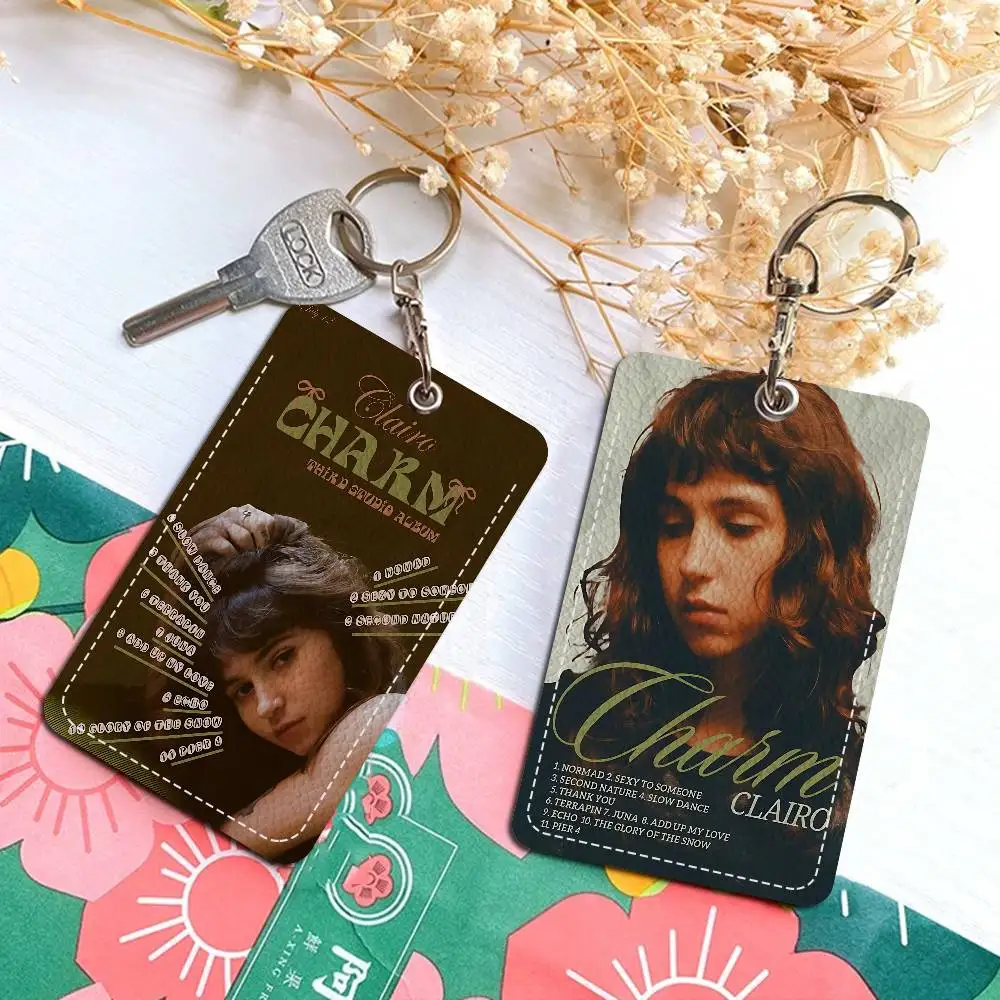 

Vintage Singer C-Clairo Keychain Card Holders Keyring Bank Bus ID Credit Cards Key Ring Chains