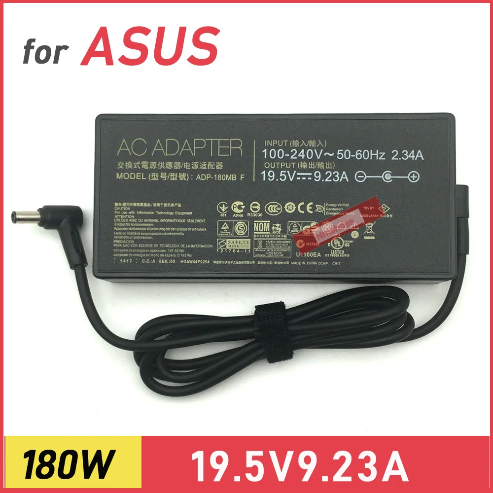 Оригинальное зарядное устройство 19,5 В, 9,23 А, 180 Вт ADP-180MB F A17-180P1A для ASUS ROG G GA502 GA502D GA502DU, адаптер переменного тока для ноутбука