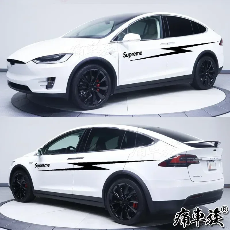 Car Sticker For  Model X Body Exterior Decoration Vehicle Modified Lightning Vinyl Decal Film Accessories