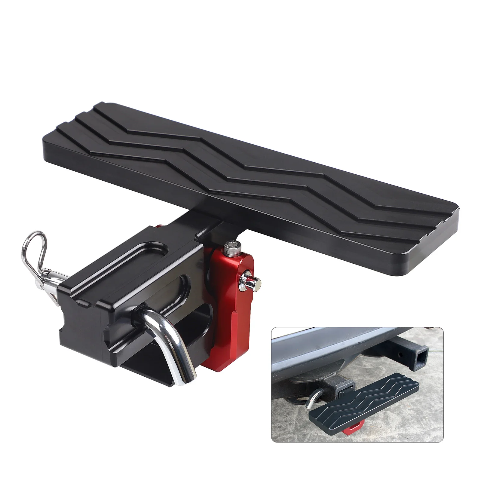 Bumper Step Hitch Slider With 3/4" D-Ring Shackle Combo Accessory For 2" Hitch Receivers Trucks Off-Road Vehicle Towing Pickup view 2