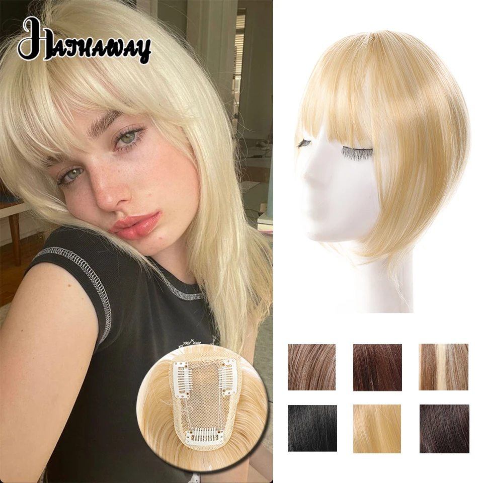 

Synthetic Wig Women's Top Replacement Bangs 3D Bangs, Suitable For Daily Wear And Holiday Parties