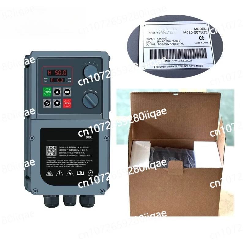 M-Drive Waterproof AC Motor Drive VFD 0.75kw-15kw Single/3-Phase Dustproof Pump Inverter for Industrial Use