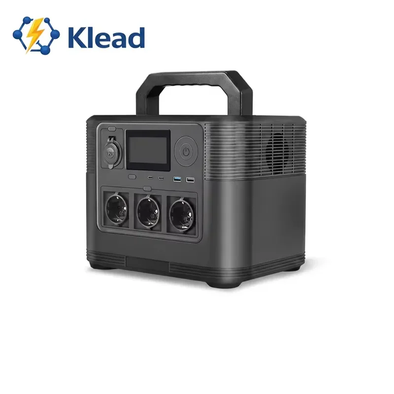 1200W Silent Portable Power Station Fanless Design Large Capacity 110V 220V Outdoor Mobile Energy Storage Device for Camping