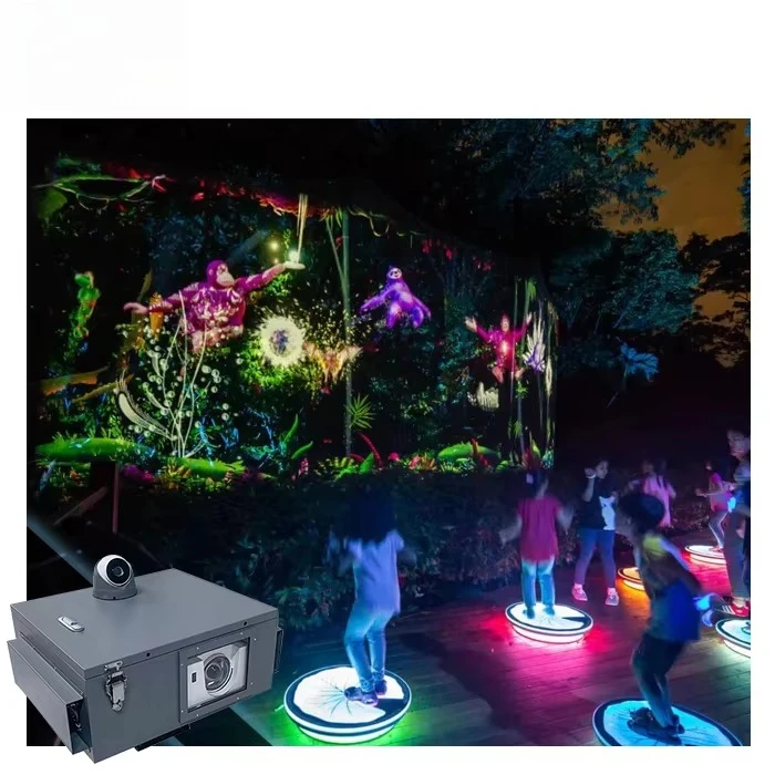 Multimedia Professional 7D Holographic Laser Mapping 20000 Lumen Projector Outdoor Building Projection Exhibition Show