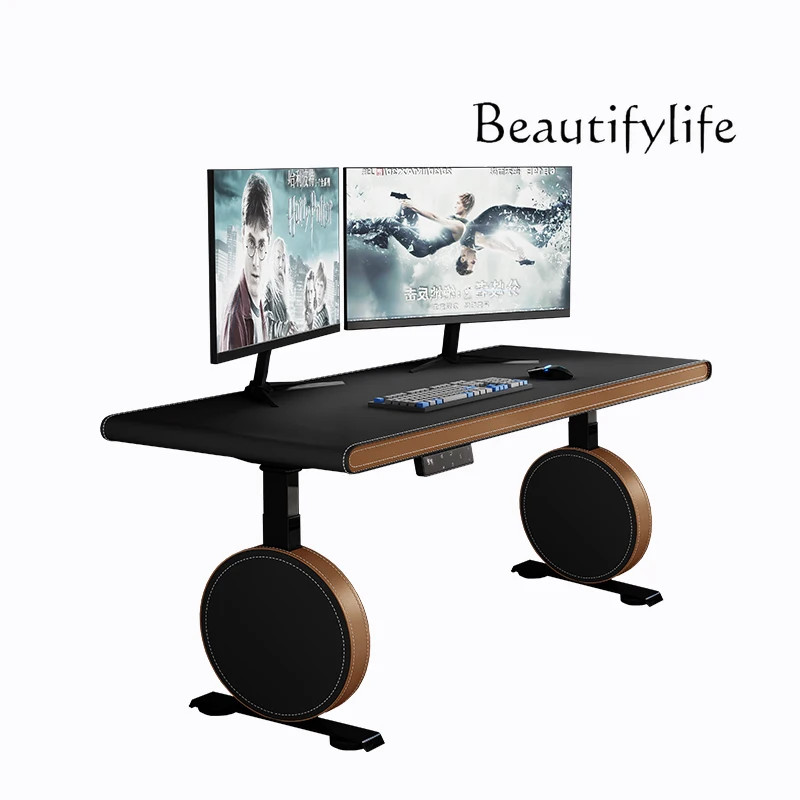 

New electric lift table desktop computer workbench intelligent standing desk e-sports table