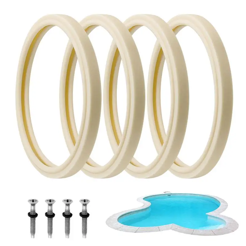 

Pool Light Lens Gasket Water-Resistant Lamp Niche Gasket Stainless Steel Light Screw Transform Parts Waterproof Replacement