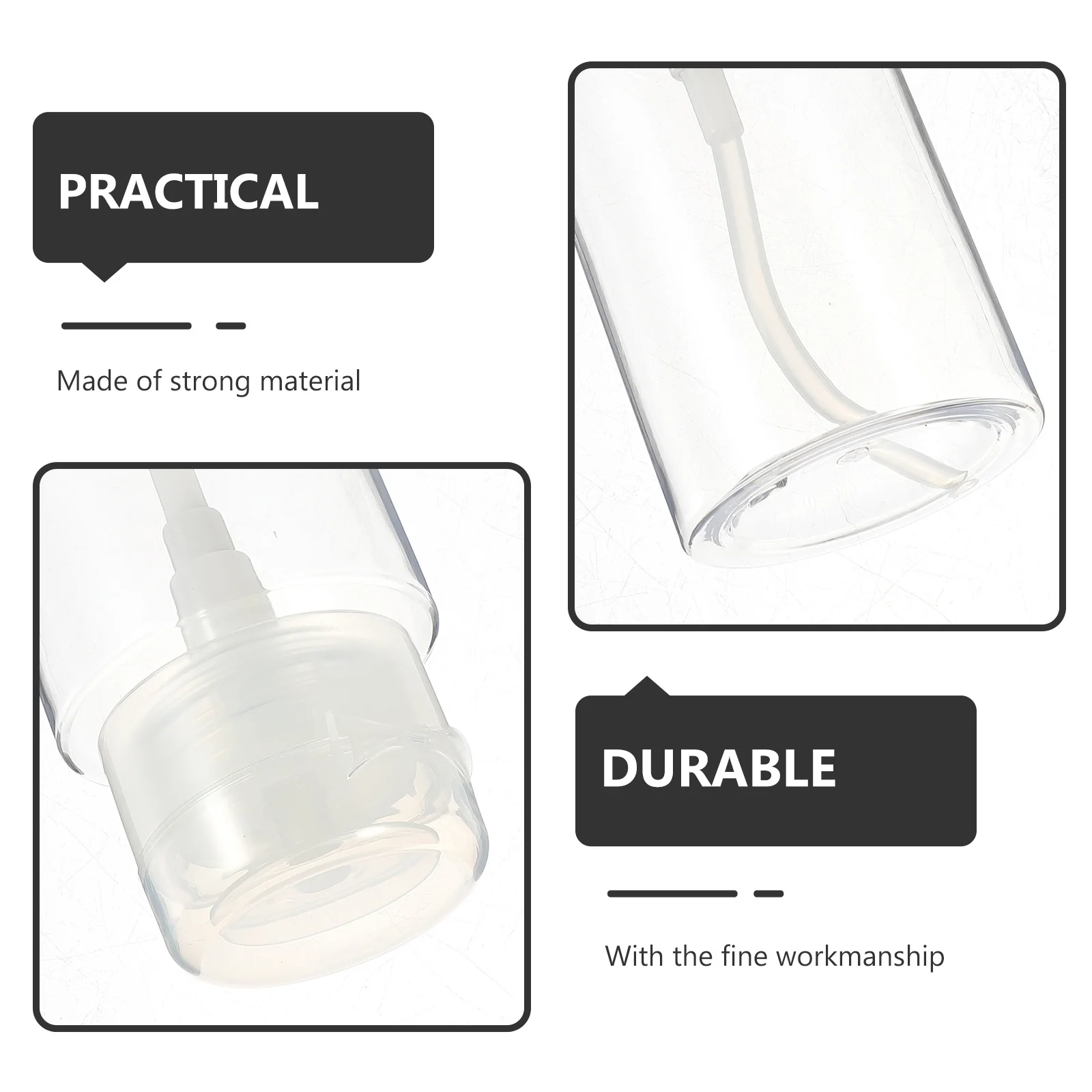 4 قطع من مزيل طلاء الأظافر، زجاجات فارغة، موزع مضخة الضغط لإزالة المكياج، حاوية تخزين السائل أثناء السفر #1