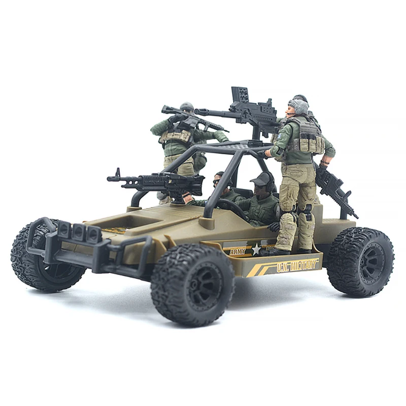 Dark Source 1/18 Scale Soldier Acid Rain Paratrooper Vehicle Model Match 3.75 Inch Action Figure Scene Decoration Toy Collectio