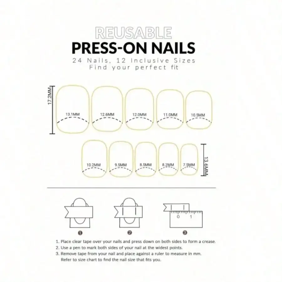 24Pcs Cool-Tone Green Press On Nails 3D Wavy French Cat Eye For Women Party Daily