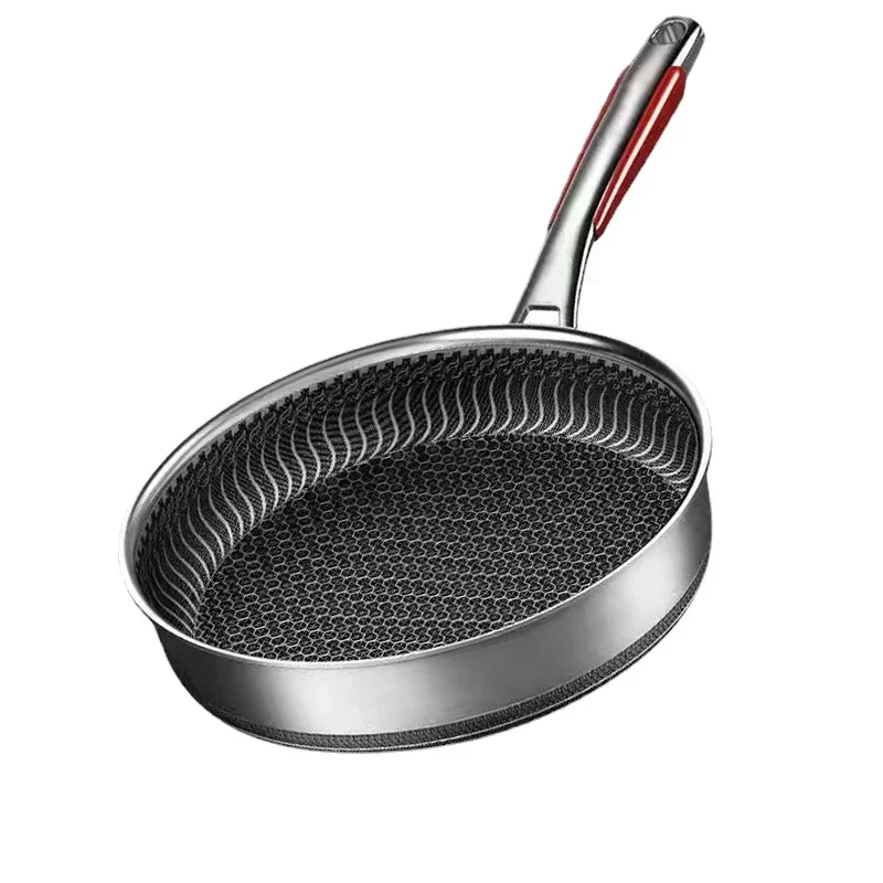 

Frying Pan 28cm Kitchen Nonstick Pan 316L Stainless Steel Pan Nonstick Wok Electric Induction Pan