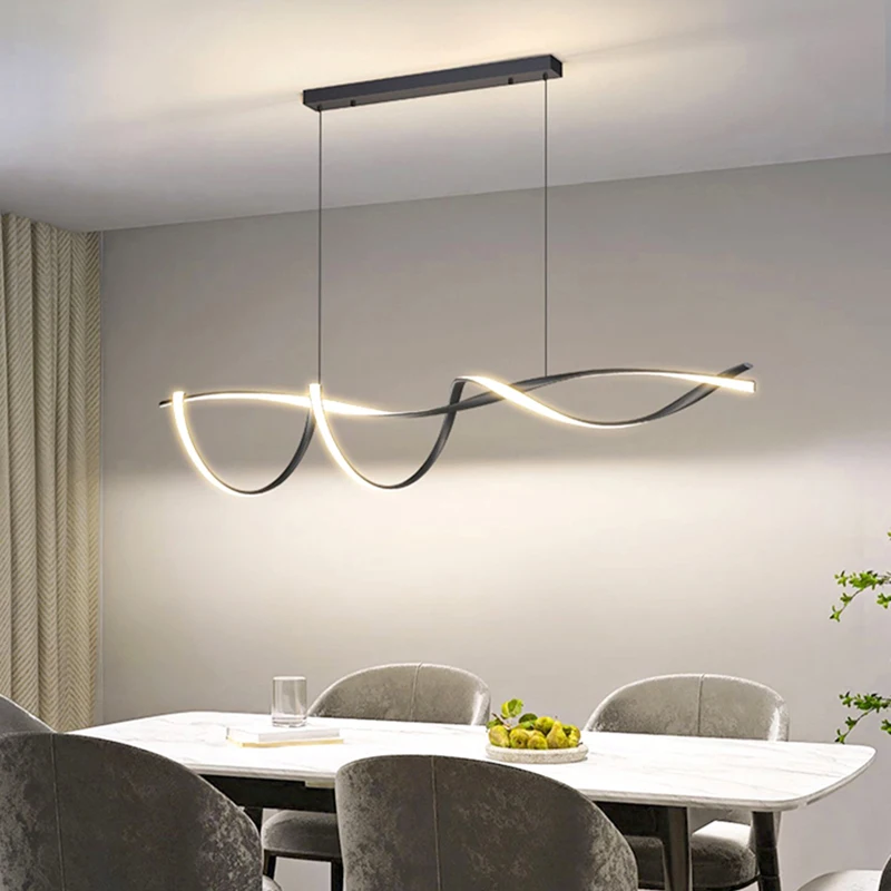 Modern LED Hanging Light para Home Decor, Luminárias pendentes, Lustres para sala de estar, Sala de jantar, Iluminação interior, Vidro