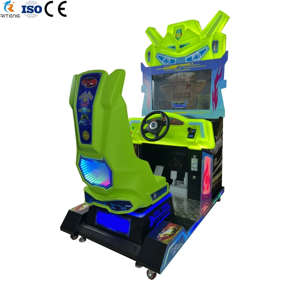 Riteng Factory Price Coin Operated Arcade Racing Game Machine Simulation Arcade Game Racing Machine