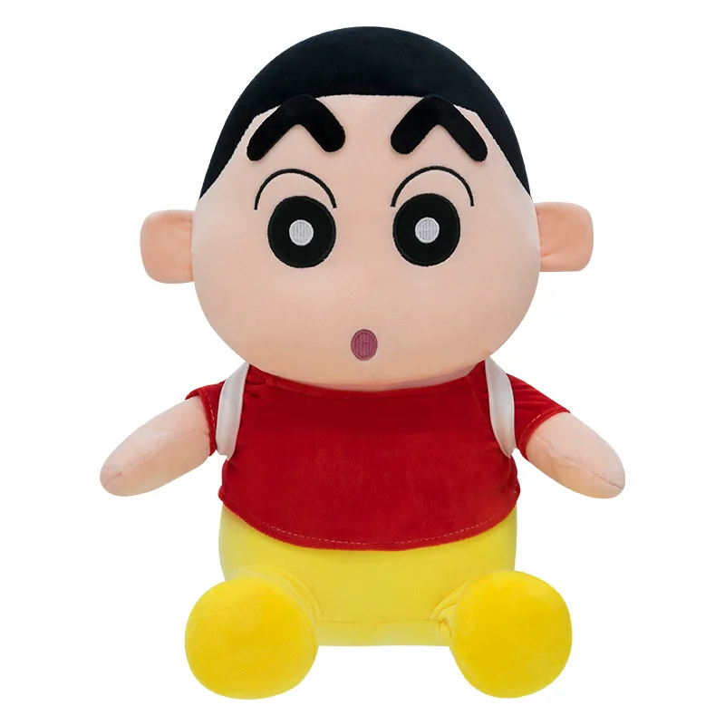 Kawaii Crayon Shin Chan Plush Toy Cartoon Backpack Plush Toy Stuffed Doll Sleeping Pillow for Kids Birthday Xmas Gift for Girls